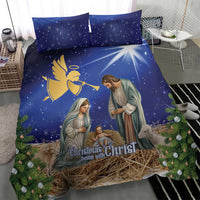 Lithuania Christmas Bedding Set Chistmas Begin With Christ - Wonder Print Shop