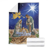 Lithuania Christmas Blanket Chistmas Begin With Christ