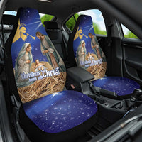 Lithuania Christmas Car Seat Cover Chistmas Begin With Christ - Wonder Print Shop