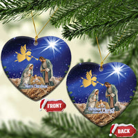 Lithuania Christmas Ceramic Ornament Chistmas Begin With Christ - Wonder Print Shop