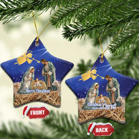 Lithuania Christmas Ceramic Ornament Chistmas Begin With Christ - Wonder Print Shop