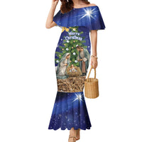 Lithuania Christmas Family Matching Mermaid Dress and Hawaiian Shirt Chistmas Begin With Christ - Wonder Print Shop