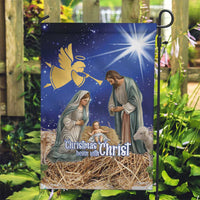 Lithuania Christmas Garden Flag Chistmas Begin With Christ - Wonder Print Shop