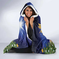 Lithuania Christmas Hooded Blanket Chistmas Begin With Christ