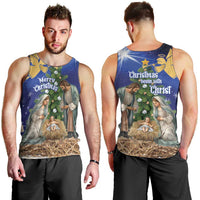 Lithuania Christmas Men Tank Top Chistmas Begin With Christ - Wonder Print Shop