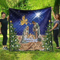 Lithuania Christmas Quilt Chistmas Begin With Christ - Wonder Print Shop