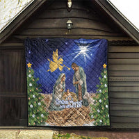 Lithuania Christmas Quilt Chistmas Begin With Christ - Wonder Print Shop