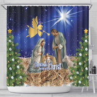 Lithuania Christmas Shower Curtain Chistmas Begin With Christ