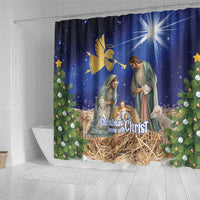 Lithuania Christmas Shower Curtain Chistmas Begin With Christ