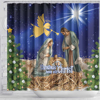 Lithuania Christmas Shower Curtain Chistmas Begin With Christ