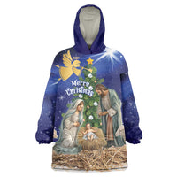 Lithuania Christmas Wearable Blanket Hoodie Chistmas Begin With Christ - Wonder Print Shop