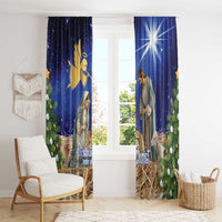 Lithuania Christmas Window Curtain Chistmas Begin With Christ - Wonder Print Shop