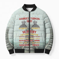 Harriet Tubman 1849 Bomber Puffer Jacket Freedom Fighter Legacy - Wonder Print Shop