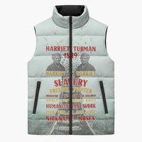 Harriet Tubman 1849 Sleeveless Puffer Jacket Freedom Fighter Legacy - Wonder Print Shop