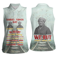 Harriet Tubman 1849 Women Sleeveless Polo Shirt Freedom Fighter Legacy - Wonder Print Shop