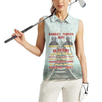 Harriet Tubman 1849 Women Sleeveless Polo Shirt Freedom Fighter Legacy - Wonder Print Shop