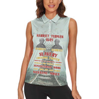 Harriet Tubman 1849 Women Sleeveless Polo Shirt Freedom Fighter Legacy - Wonder Print Shop