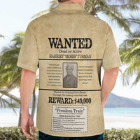 WANTED for Freedom Hawaiian Shirt Harriet Moses Tubman - Wonder Print Shop
