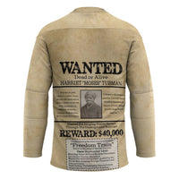 WANTED for Freedom Hockey Jersey Harriet Moses Tubman - Wonder Print Shop