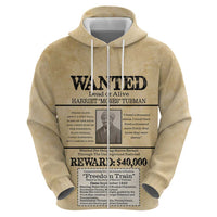 WANTED for Freedom Hoodie Harriet Moses Tubman - Wonder Print Shop