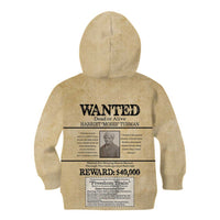 WANTED for Freedom Kid Hoodie Harriet Moses Tubman - Wonder Print Shop