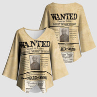 WANTED for Freedom Kimono Sleeve Blouse Harriet Moses Tubman - Wonder Print Shop