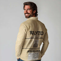 WANTED for Freedom Long Sleeve Polo Shirt Harriet Moses Tubman - Wonder Print Shop