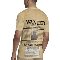 WANTED for Freedom Rugby Jersey Harriet Moses Tubman - Wonder Print Shop