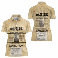WANTED for Freedom Women Polo Shirt Harriet Moses Tubman - Wonder Print Shop