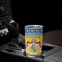 Sweden Christmas Tumbler Cup Coat Of Arms - Scandinavian Pattern - Wonder Print Shop