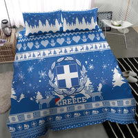 Greece Christmas Bedding Set Coat Of Arms Kala Cristouyenna - Wonder Print Shop