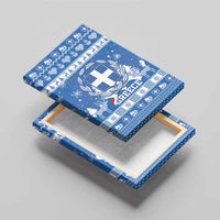 Greece Christmas Canvas Wall Art Coat Of Arms Kala Cristouyenna - Wonder Print Shop