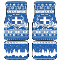 Greece Christmas Car Mats Coat Of Arms Kala Cristouyenna - Wonder Print Shop
