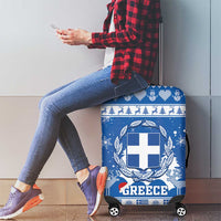 Greece Christmas Luggage Cover Coat Of Arms Kala Cristouyenna - Wonder Print Shop
