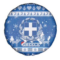Greece Christmas Spare Tire Cover Coat Of Arms Kala Cristouyenna - Wonder Print Shop
