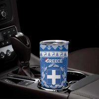 Greece Christmas Tumbler Cup Coat Of Arms Kala Cristouyenna - Wonder Print Shop