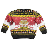 Belgium Christmas Kid Ugly Christmas Sweater Coat Of Arms Vrolijk Kerstfeest - Wonder Print Shop