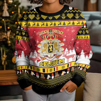 Belgium Christmas Kid Ugly Christmas Sweater Coat Of Arms Vrolijk Kerstfeest - Wonder Print Shop