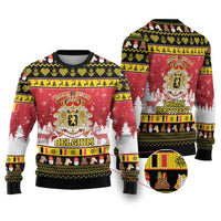 Belgium Christmas Ugly Christmas Sweater Coat Of Arms Vrolijk Kerstfeest - Wonder Print Shop