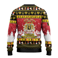 Belgium Christmas Ugly Christmas Sweater Coat Of Arms Vrolijk Kerstfeest - Wonder Print Shop