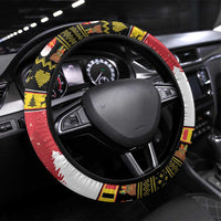 Belgium Christmas Steering Wheel Cover Coat Of Arms Vrolijk Kerstfeest - Wonder Print Shop