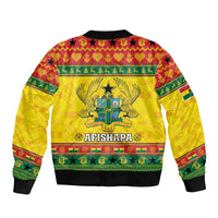 Ghana Christmas Bomber Jacket Coat Of Arms Afishapa - Wonder Print Shop