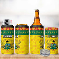 Ghana Christmas 4 in 1 Can Cooler Tumbler Coat Of Arms Afishapa - Wonder Print Shop