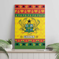 Ghana Christmas Canvas Wall Art Coat Of Arms Afishapa - Wonder Print Shop