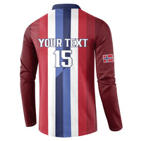 Custom Norway Football 2026 Button Sweatshirt Road To Champions - Wonder Print Shop