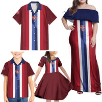 Custom Norway Football 2026 Family Matching Off Shoulder Maxi Dress and Hawaiian Shirt Road To Champions - Wonder Print Shop