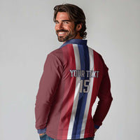 Custom Norway Football 2026 Long Sleeve Polo Shirt Road To Champions - Wonder Print Shop