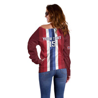 Custom Norway Football 2026 Off Shoulder Sweater Road To Champions - Wonder Print Shop