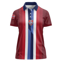 Custom Norway Football 2026 Women Polo Shirt Road To Champions - Wonder Print Shop