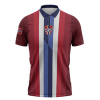 Custom Norway Football 2026 Zipper Polo Shirt Road To Champions - Wonder Print Shop